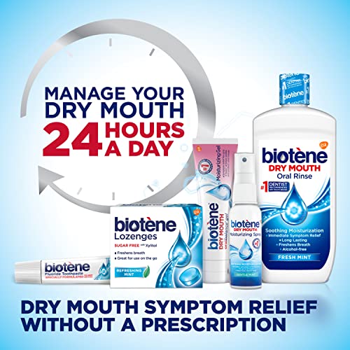 biotène Oral Rinse Mouthwash for Dry Mouth, Breath Freshener and Dry Mouth Treatment, Fresh Mint - 33.8 fl oz - Image 3