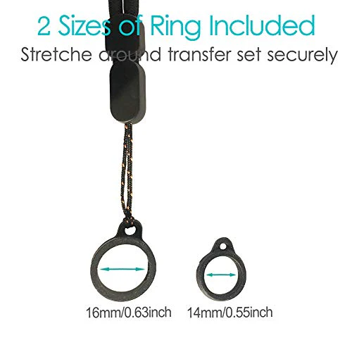 Peritoneal Dialysis Transfer Set Holder Adjustable Length Secure PD Accessories Durable (2PCS Lanyards + 4PCS Silicone Rings) - Image 4